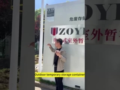 ¿Qué hace un buen contenedor de almacenamiento temporal de productos químicos al aire libre?