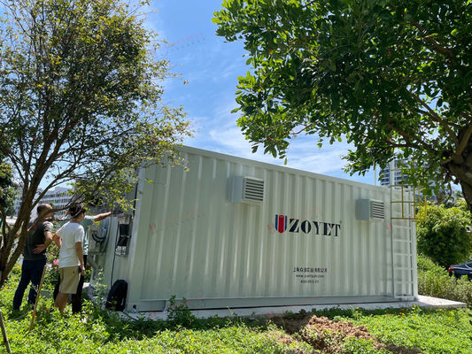 Contenedor de Baterías Industriales Bloqueo / Extinción Automatizado Regulación Inteligente de Temperatura