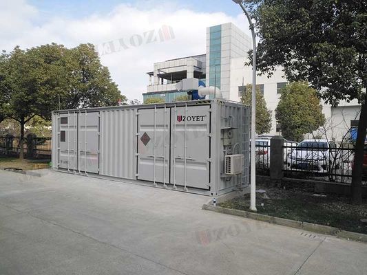 Contenedor de tratamiento de agua vacía Instalación de tratamiento de agua en contenedores personalizada
