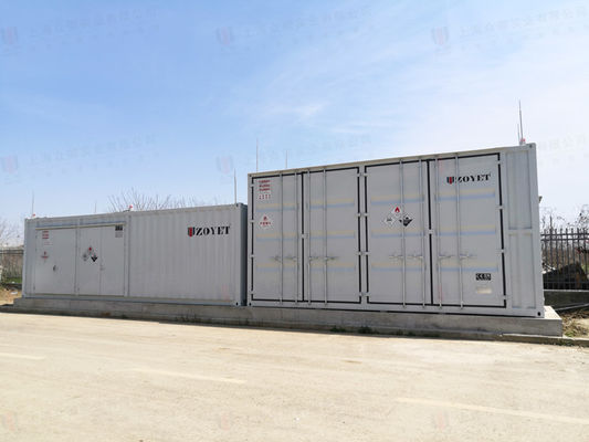 Contenedor de baterías solares móviles Contenedor cúbico de 40 pies de altura con puertas laterales