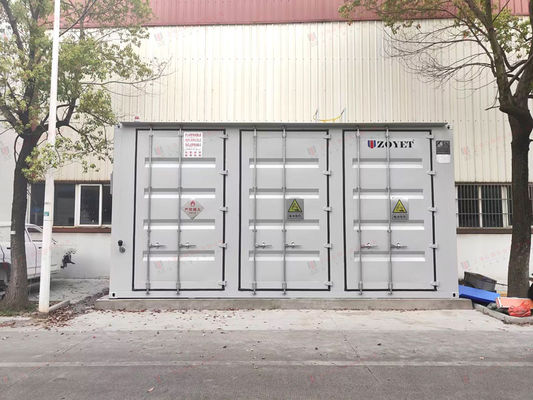 Contenedor de carga de baterías al aire libre de 40 pies con carga inteligente, monitoreo del entorno en tiempo real para la gestión de la batería de la flota