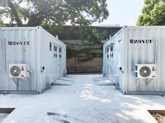 Contenedor de carga de baterías al aire libre resistente a la intemperie de 40 pies para entornos hostiles