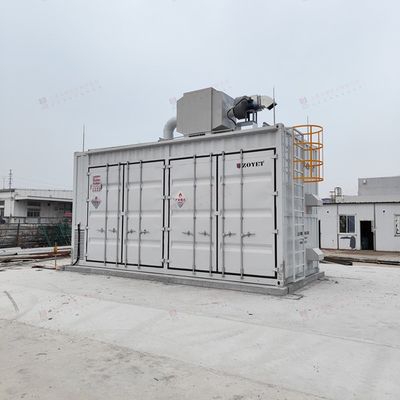 Contenedor de carga de baterías al aire libre ignífugo y a prueba de explosiones de 20 pies para baterías de iones de litio con características personalizadas